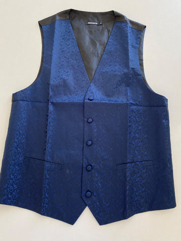 Marineblå kravat og vest