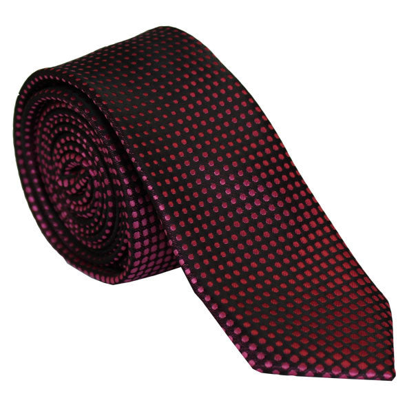 Pink prikket slips