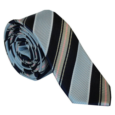 Blåstribet slips