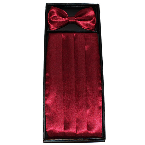 Mørk bordeaux skærf sæt