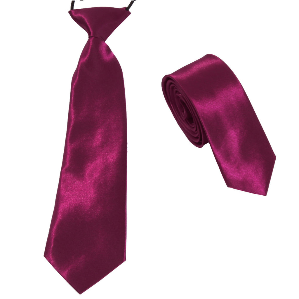Vinrødt slipsesæt